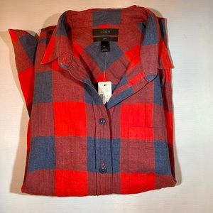 NWT JCrew classic-fit boyfriend shirt